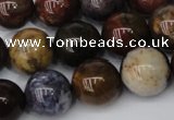 CWJ276 15.5 inches 15mm round wood jasper gemstone beads wholesale