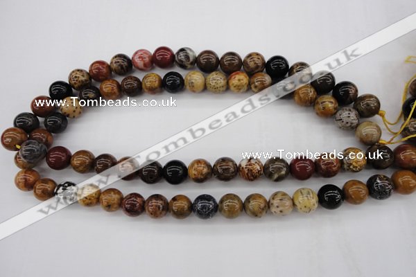 CWJ283 15.5 inches 11mm round wood jasper gemstone beads wholesale