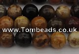 CWJ288 15.5 inches 8mm round wood jasper gemstone beads wholesale