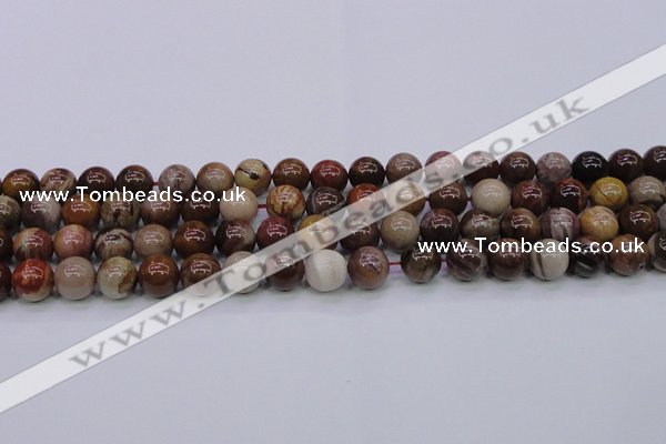 CWJ404 15.5 inches 12mm round wood jasper gemstone beads wholesale