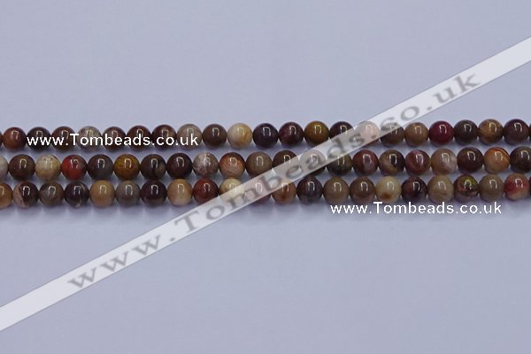 CWJ430 15.5 inches 4mm round wood jasper beads wholesale