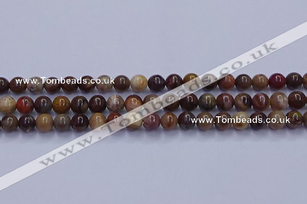 CWJ432 15.5 inches 8mm round wood jasper beads wholesale