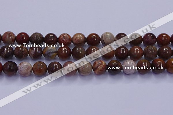 CWJ435 15.5 inches 14mm round wood jasper beads wholesale