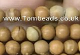 CWJ510 15.5 inches 4mm round wooden jasper beads wholesale