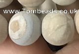 CWJ525 15.5 inches 14mm round matte wooden jasper beads wholesale