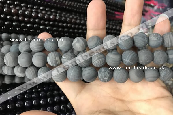 CWJ559 15.5 inches 10mm round matte coffee wood jasper beads wholesale