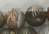 CWJ579 15.5 inches 14mm round wood jasper beads wholesale