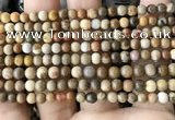 CWJ590 15.5 inches 4mm round wood jasper beads wholesale