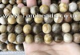 CWJ595 15.5 inches 14mm round wood jasper beads wholesale