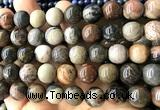 CWJ624 15 inches 12mm round wooden jasper beads wholesale