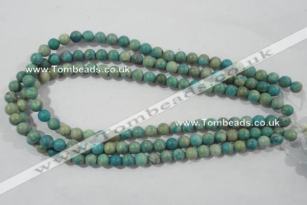 CXH102 15.5 inches 8mm round dyed Xiang He Shi gemstone beads