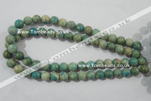 CXH104 15.5 inches 12mm round dyed Xiang He Shi gemstone beads