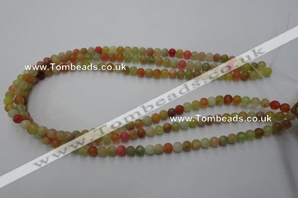 CXJ111 15.5 inches 6mm round dyed New jade beads wholesale