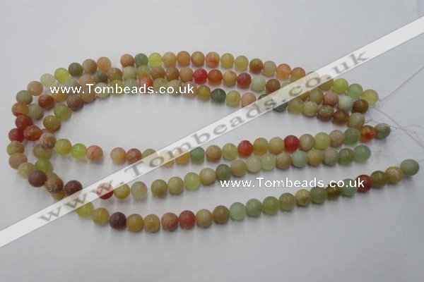 CXJ112 15.5 inches 8mm round dyed New jade beads wholesale