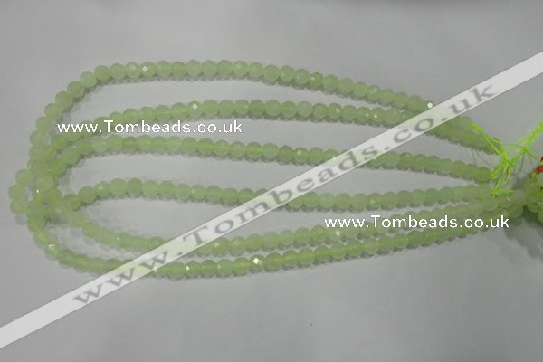 CXJ151 15.5 inches 6mm faceted round New jade beads wholesale