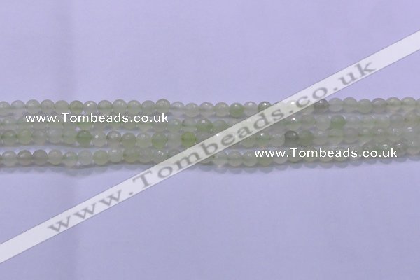 CXJ218 15.5 inches 6mm faceted round New jade beads wholesale