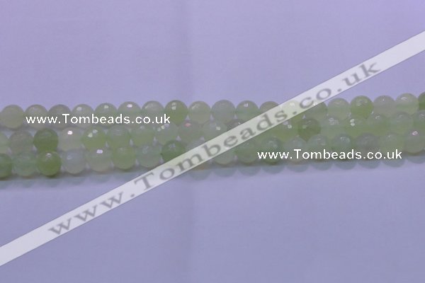 CXJ220 15.5 inches 10mm faceted round New jade beads wholesale