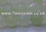 CXJ222 15.5 inches 14mm faceted round New jade beads wholesale