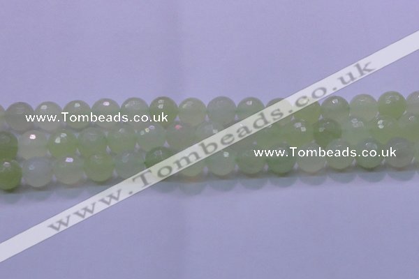 CXJ222 15.5 inches 14mm faceted round New jade beads wholesale