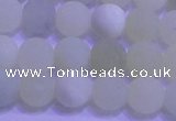 CXJ302 15.5 inches 8mm round matte New jade beads wholesale