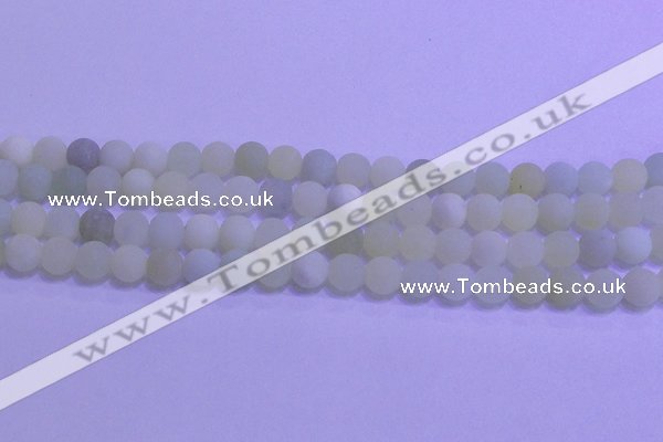 CXJ302 15.5 inches 8mm round matte New jade beads wholesale