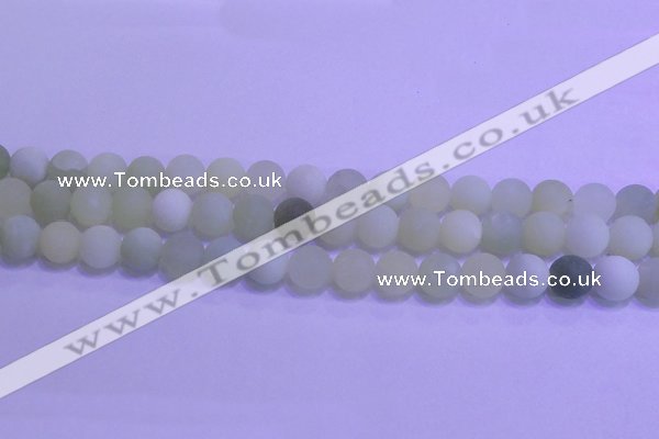 CXJ303 15.5 inches 10mm round matte New jade beads wholesale