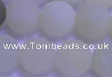 CXJ305 15.5 inches 14mm round matte New jade beads wholesale