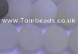 CXJ306 15.5 inches 16mm round matte New jade beads wholesale