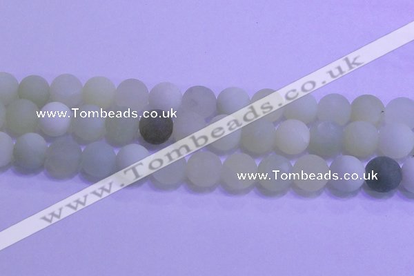 CXJ306 15.5 inches 16mm round matte New jade beads wholesale