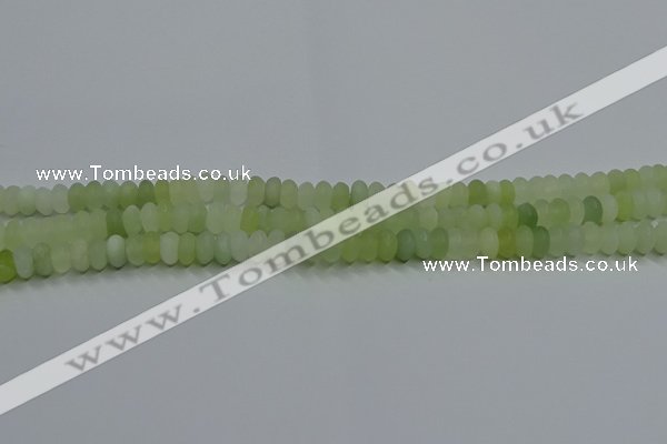 CXJ310 15.5 inches 4*6mm rondelle matte New jade beads wholesale