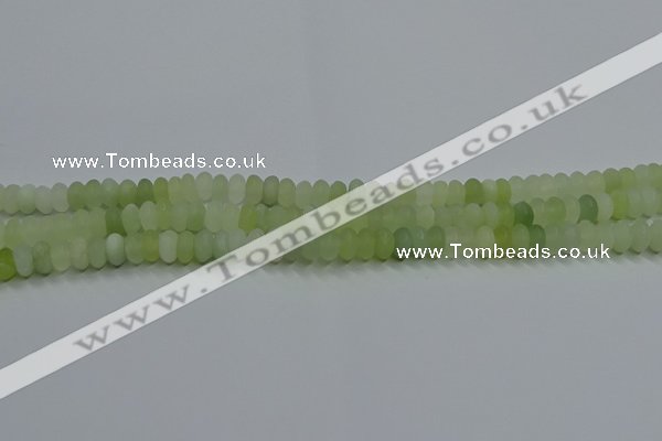 CXJ311 15.5 inches 5*8mm rondelle matte New jade beads wholesale