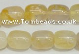 CYC15 15.5 inches 14*17mm drum yellow crystal quartz beads