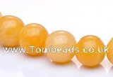 CYJ03 16 inches 8mm round yellow jade gemstone beads Wholesale