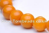 CYJ12 16 inches 10mm round yellow jade gemstone beads Wholesale