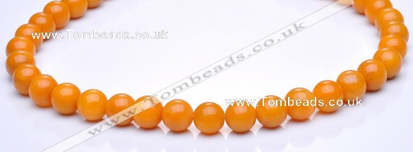 CYJ12 16 inches 10mm round yellow jade gemstone beads Wholesale