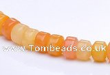 CYJ25 5*6mm rondelle yellow jade gemstone beads Wholesale