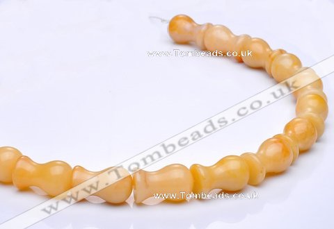 CYJ26 12*20mm lamp shape yellow jade gemstone beads Wholesale