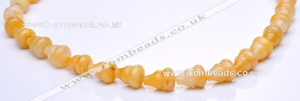 CYJ28 9*13mm calabash yellow jade gemstone beads Wholesale