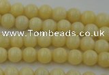 CYJ301 15.5 inches 6mm round yellow jade beads wholesale