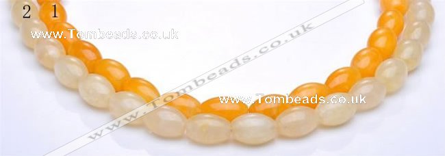 CYJ35 16 inch 13*18mm rice yellow jade gemstone beads Wholesale