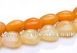 CYJ38 16 inch 14*14mm heart yellow jade gemstone beads Wholesale