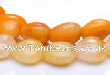 CYJ39 16 inch 20*20mm heart yellow jade gemstone beads Wholesale