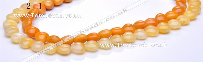 CYJ39 16 inch 20*20mm heart yellow jade gemstone beads Wholesale