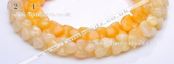 CYJ42 16 inch 9*12mm dumbbell-shaped yellow jade gemstone beads