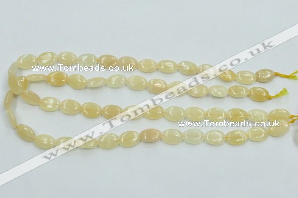 CYJ60 15.5 inches 10*14mm oval yellow jade gemstone beads wholesale