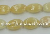 CYJ61 15.5 inches 13*18mm oval yellow jade gemstone beads wholesale