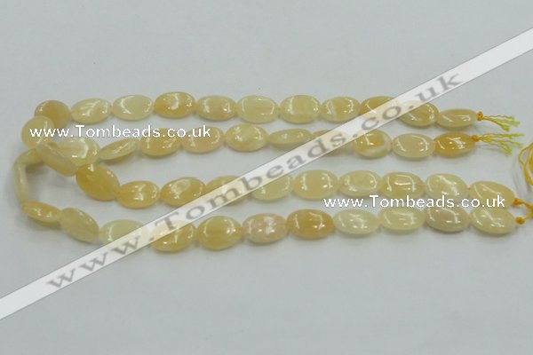 CYJ61 15.5 inches 13*18mm oval yellow jade gemstone beads wholesale