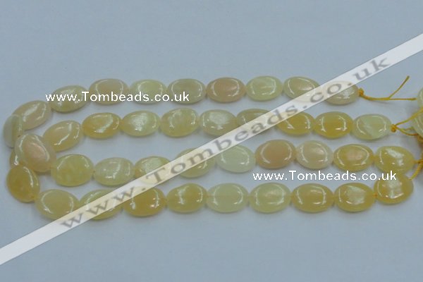 CYJ62 15.5 inches 15*20mm oval yellow jade gemstone beads wholesale