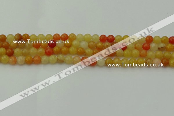 CYJ621 15.5 inches 6mm round yellow jade beads wholesale