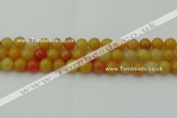 CYJ624 15.5 inches 12mm round yellow jade beads wholesale